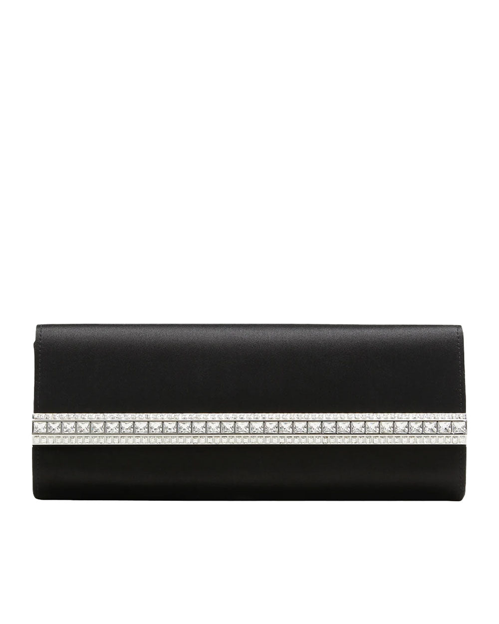 Judith Leiber Crystal-embellished Satin Clutch