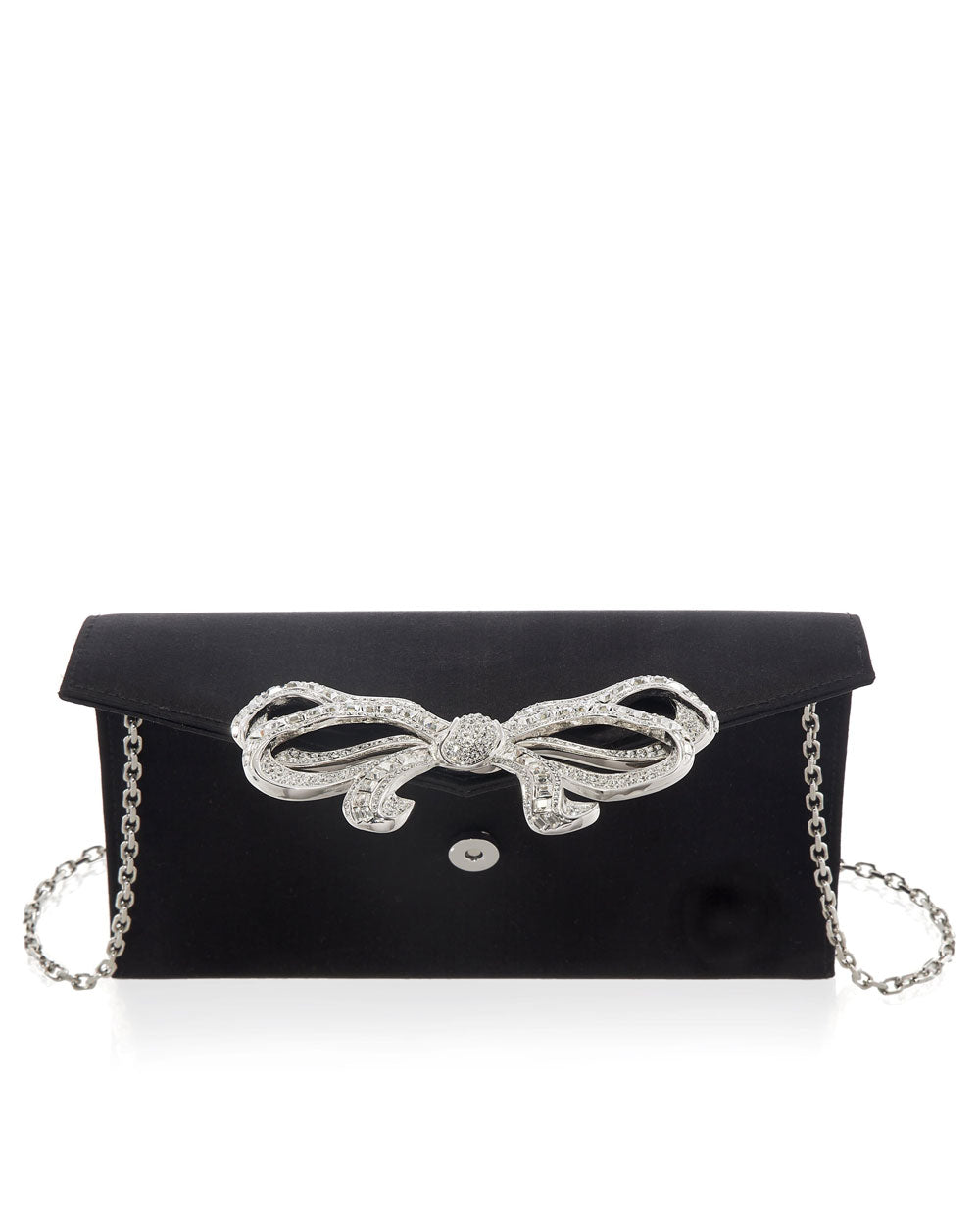 Judith Leiber Couture Crystal Bow Clutch Bag