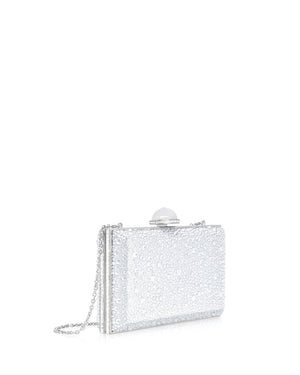 Skylar Crystal Caviar Clutch