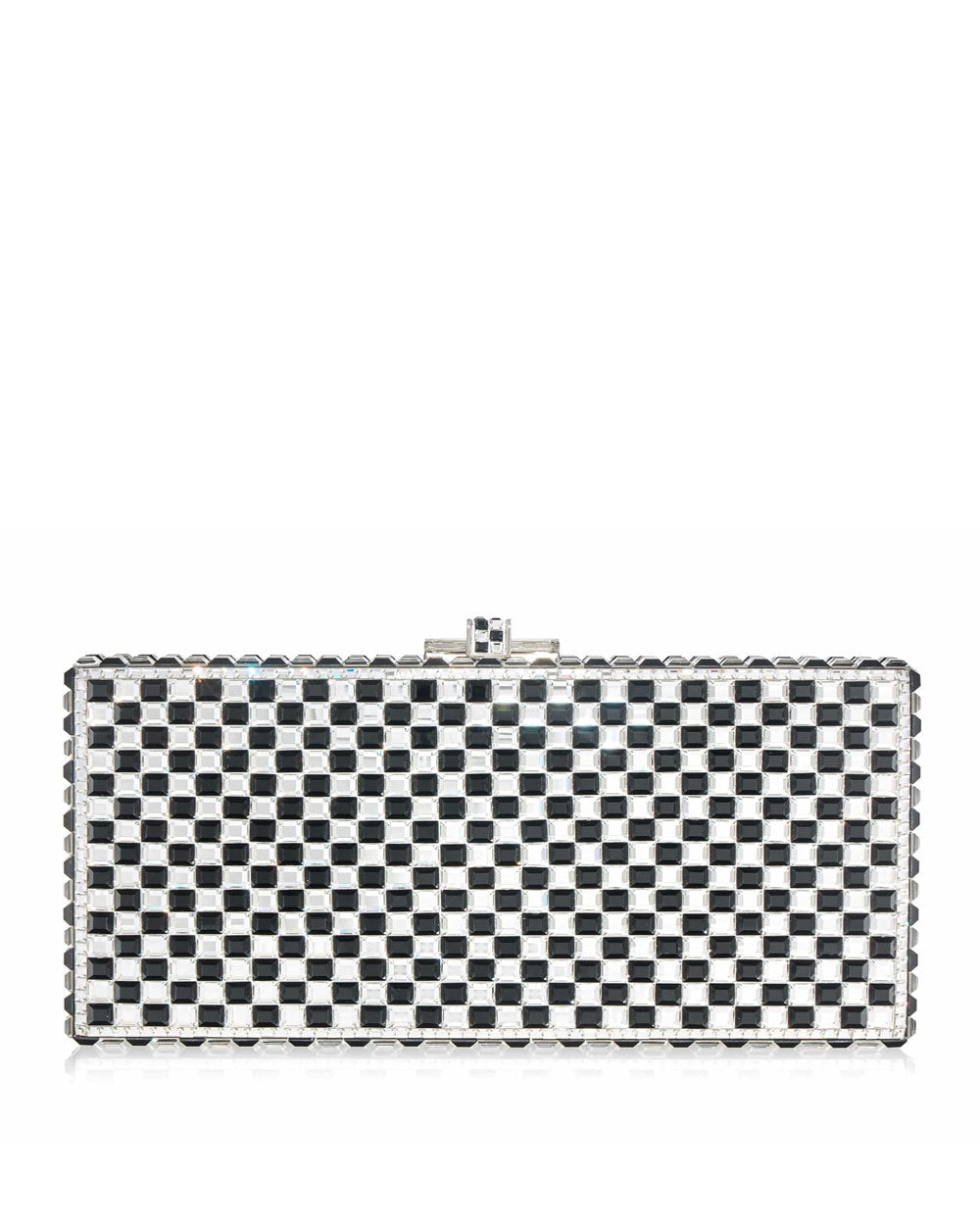 Sleek Rectangle Chessboard in Silver and Black