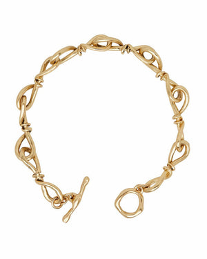 Bronze Knotted Link Bracelet