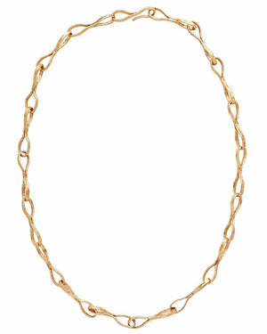 Bronze Ribbon Chain Necklace