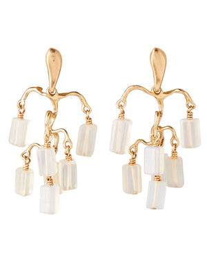 Chalcedony Waterfall Chandelier Earrings