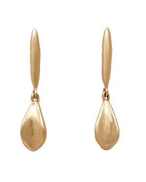 Grain Bronze Cone Earrings