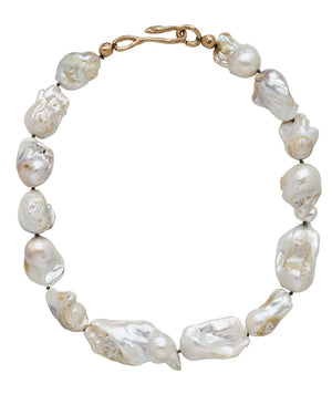 Mondo Pearl Bronze Necklace