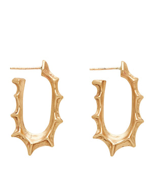 Norse Bronze Hoop Earrings