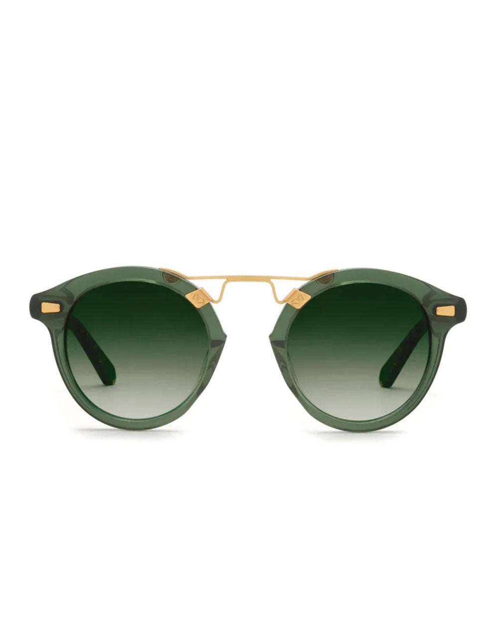 KREWE STL II Sunglasses in Bottle Green – Stanley Korshak