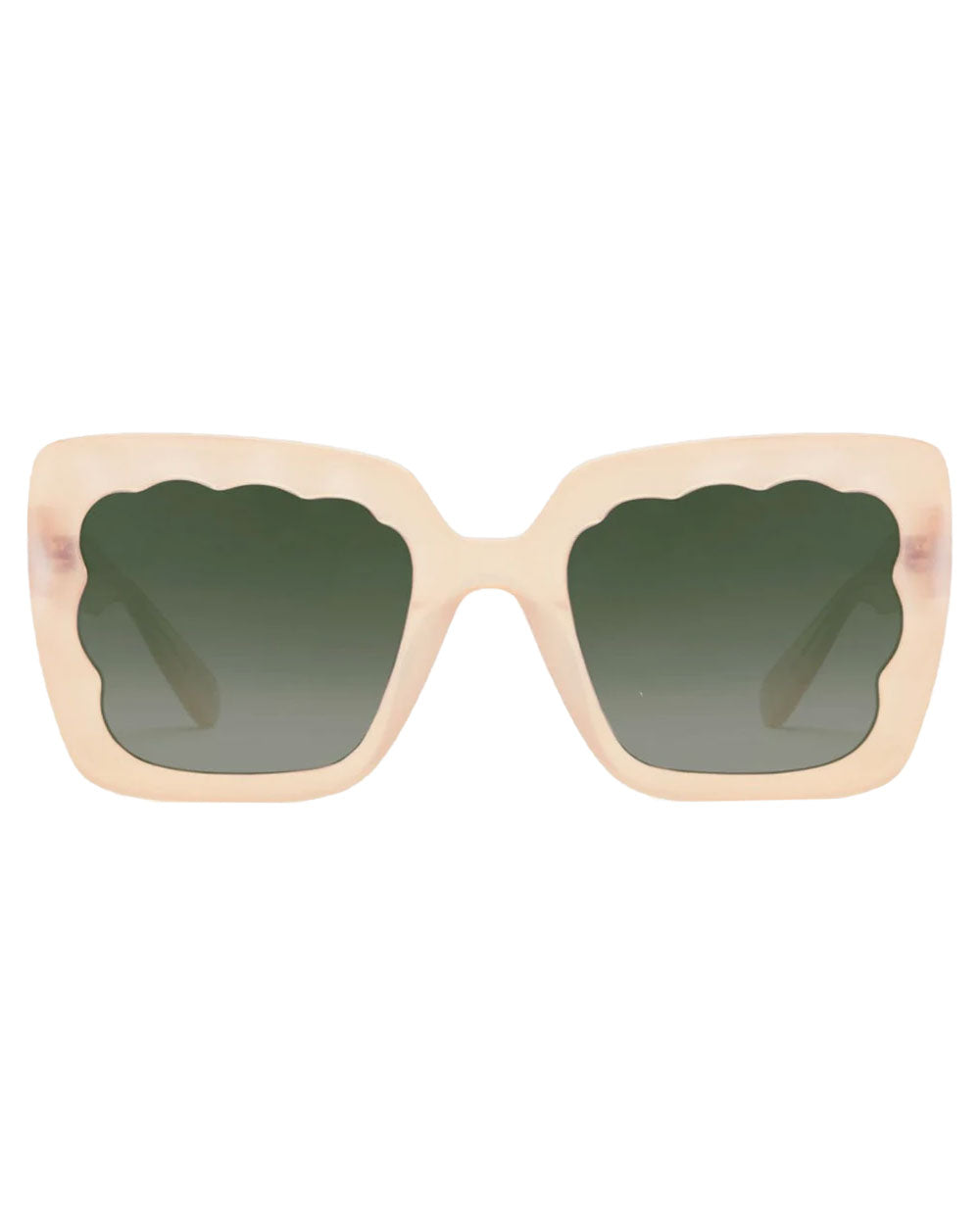 Elizabeth Sunglasses in Iridescent Blonde Mirrored