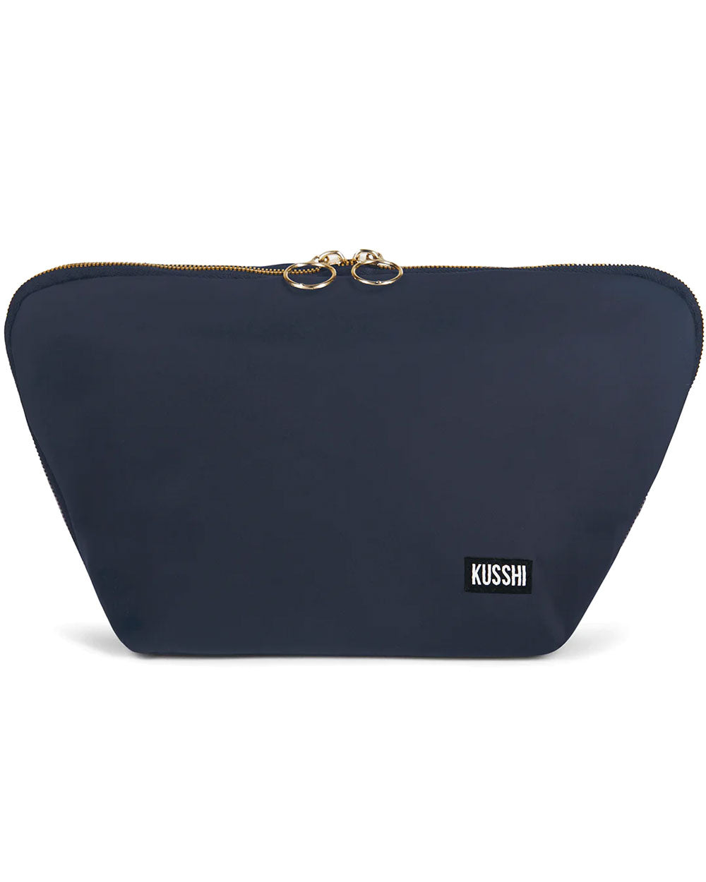 Large Vacationer Makeup Bag in Navy and Pink