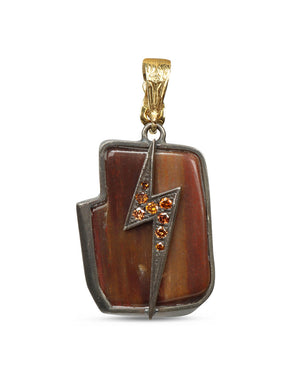 Rectangle Lightning Bolt Pendant