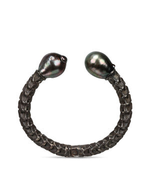 Pearl Vertebrate Cuff Bracelet