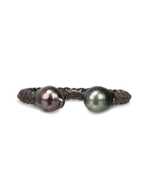 Pearl Vertebrate Cuff Bracelet