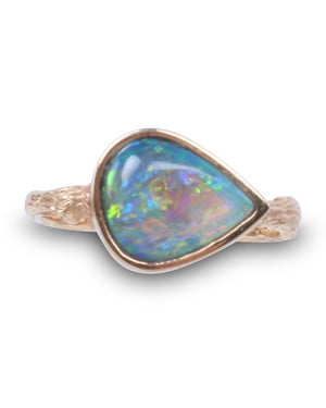 Opal Twig Ring