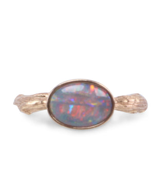 Opal Twig Ring