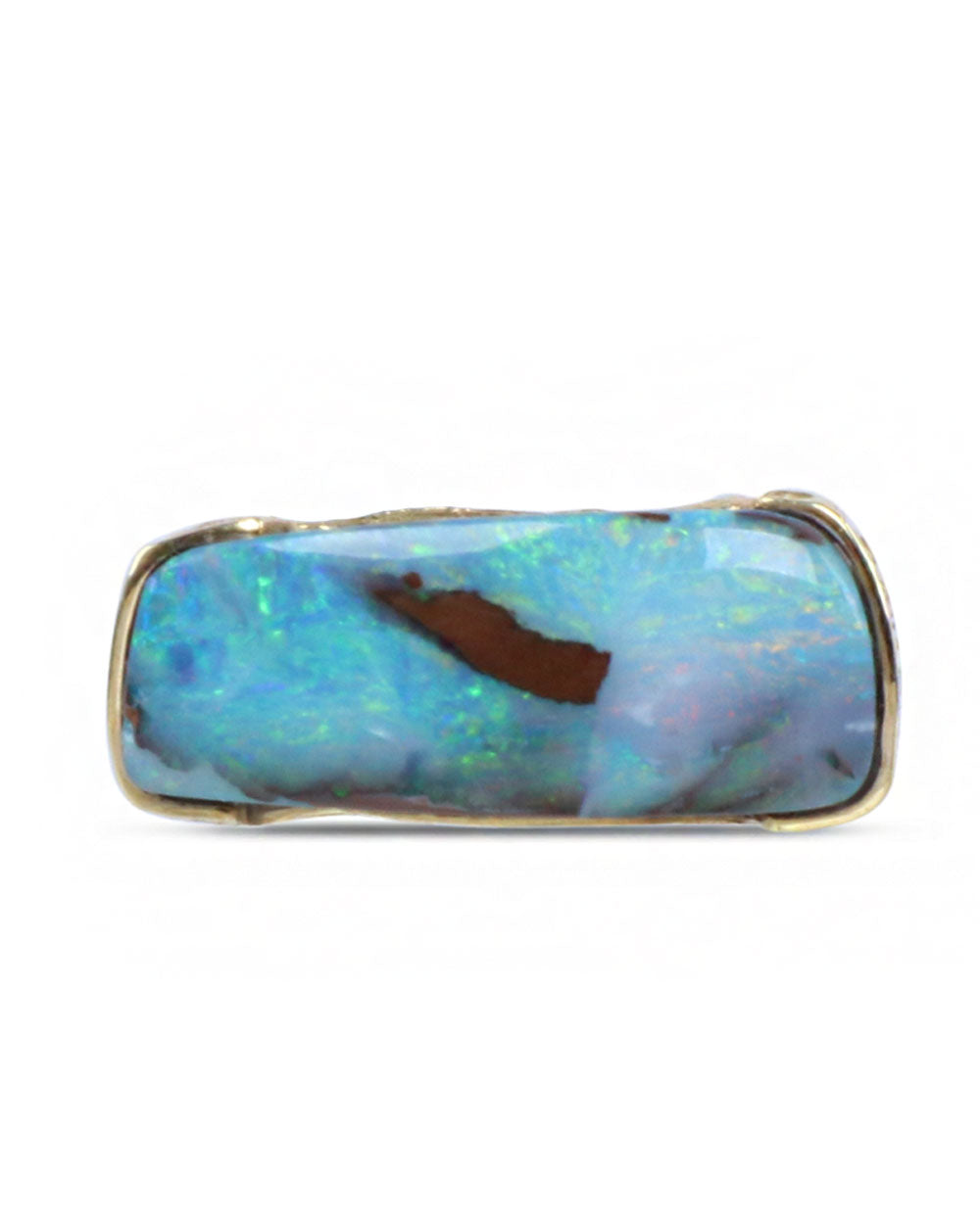 XL Boulder Opal Twist Ring