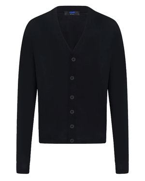 Black Textured Cardigan