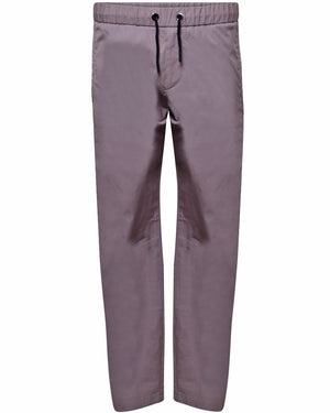 Grey Cotton stretch Drawstring Pant
