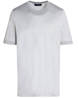Grey Cotton Short Sleeve T-Shirt