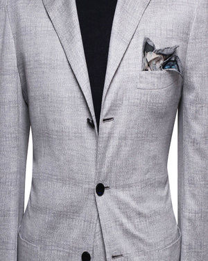 Heather Grey Jersey Grey Suit