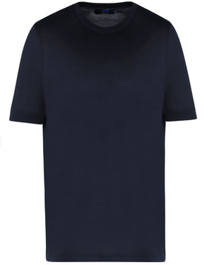Navy Cotton Short Sleeve T-Shirt