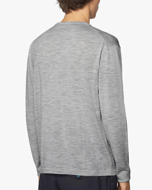 Pearl Grey Crewneck Knit Sweater