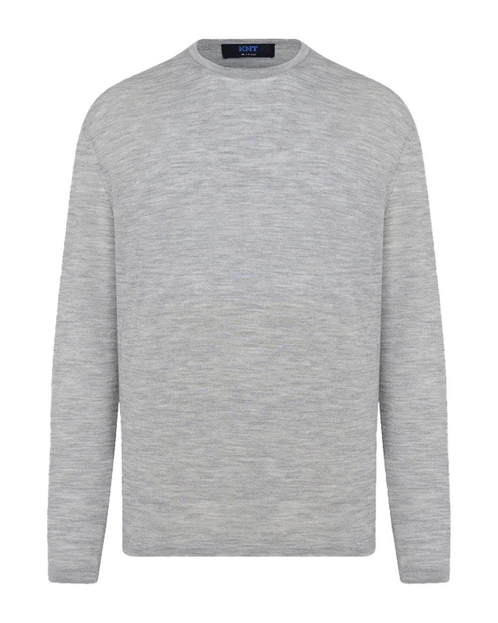 Pearl Grey Crewneck Knit Sweater