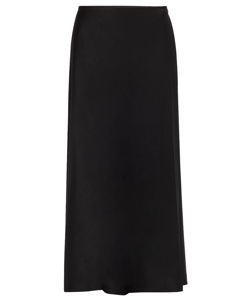 Black Sachi Straight Satin Back Crepe Maxi Skirt