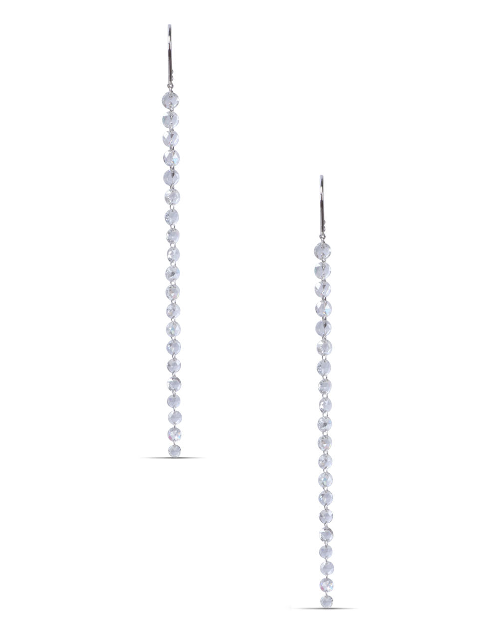 Diamond Sequin Threader Earrings