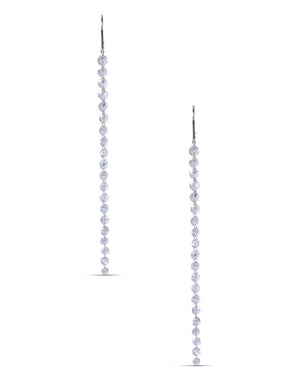 Diamond Sequin Threader Earrings
