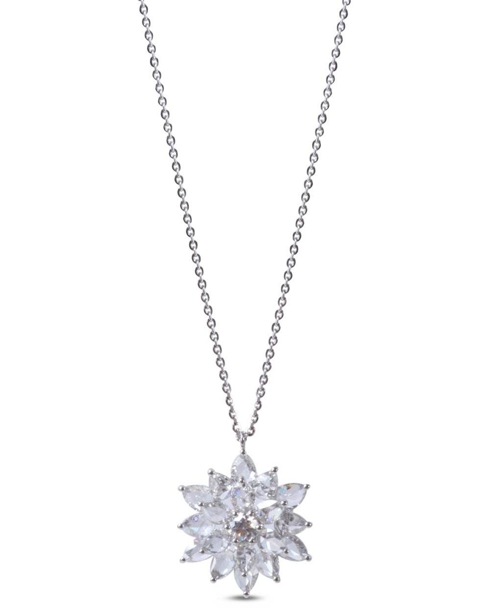 Diamond Sunflower Necklace