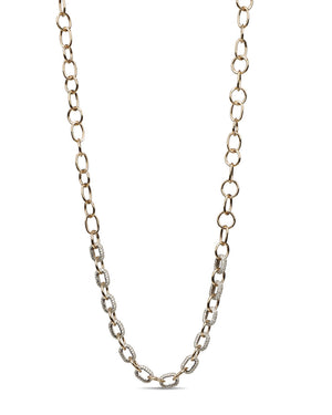 Diamond Tumble Round Chain Necklace