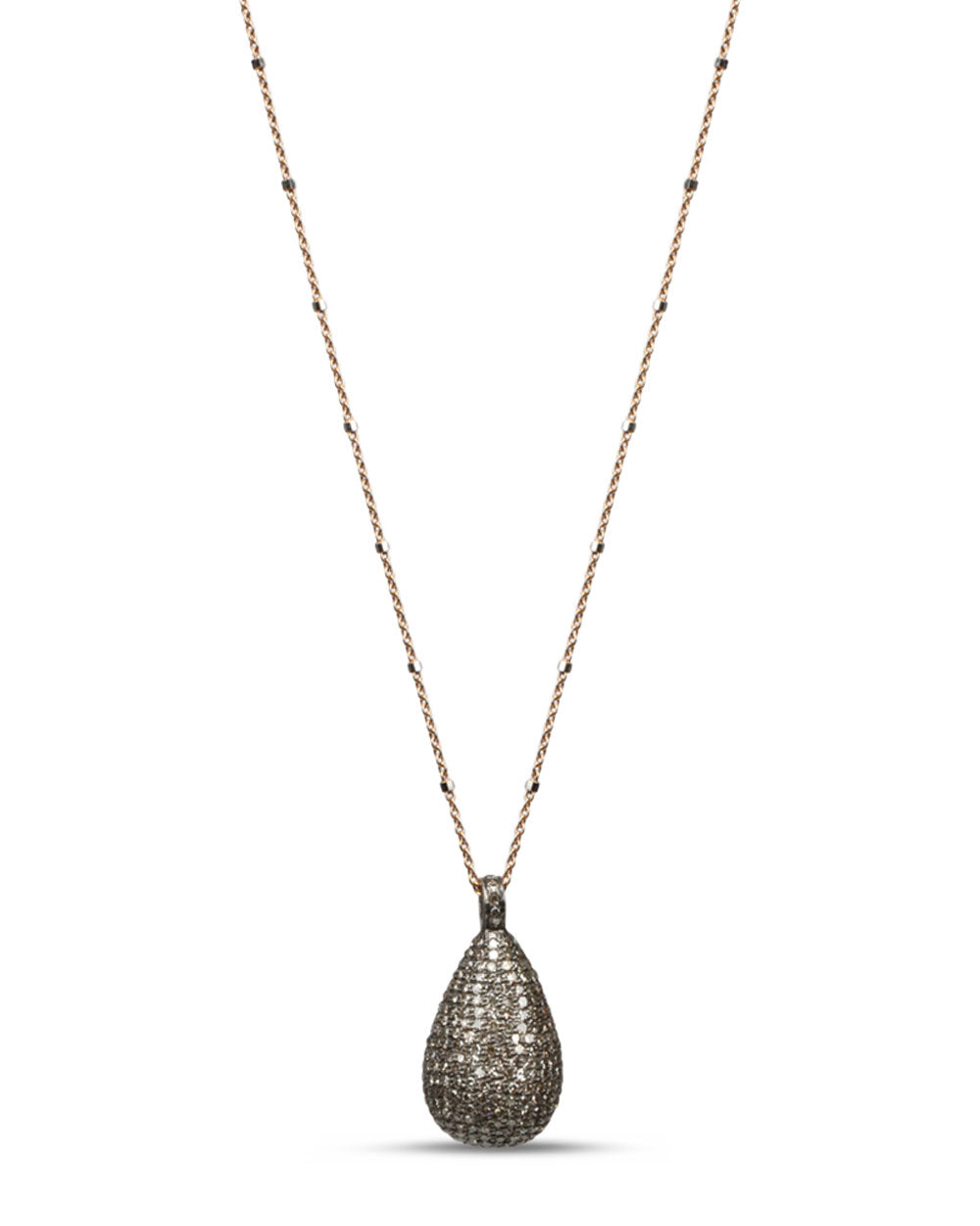 Grey Diamond Pendant Necklace