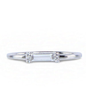 Topaz Diamond Ring