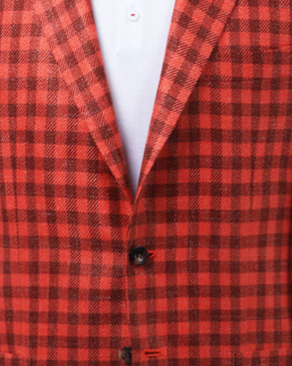 Coral and Rust Check Sportcoat