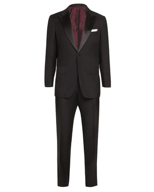 Black Peak Wool Tuxedo