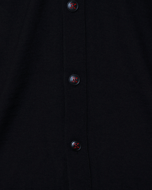 Black Button Down Cashmere Blend Cardigan