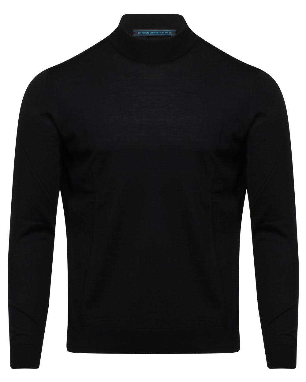 Black Mock Neck Knit Sweater