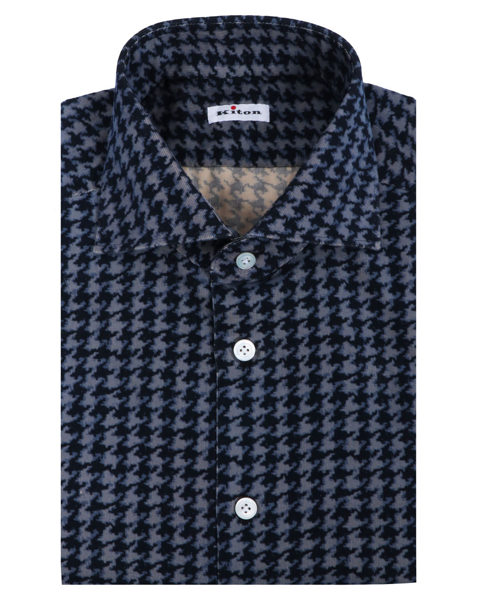 Blue Houndstooth Sportshirt