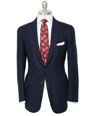 Blue and Navy Plaid Sportcoat