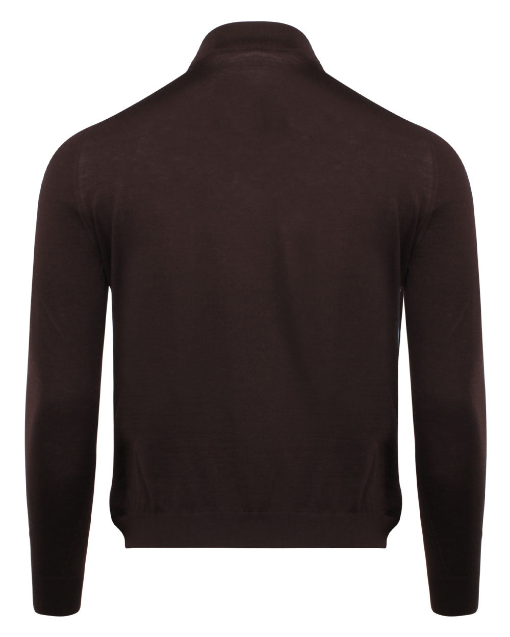 Chocolate Mock Neck Knit Sweater