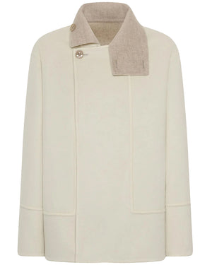 Cream and Hazel Short Coat