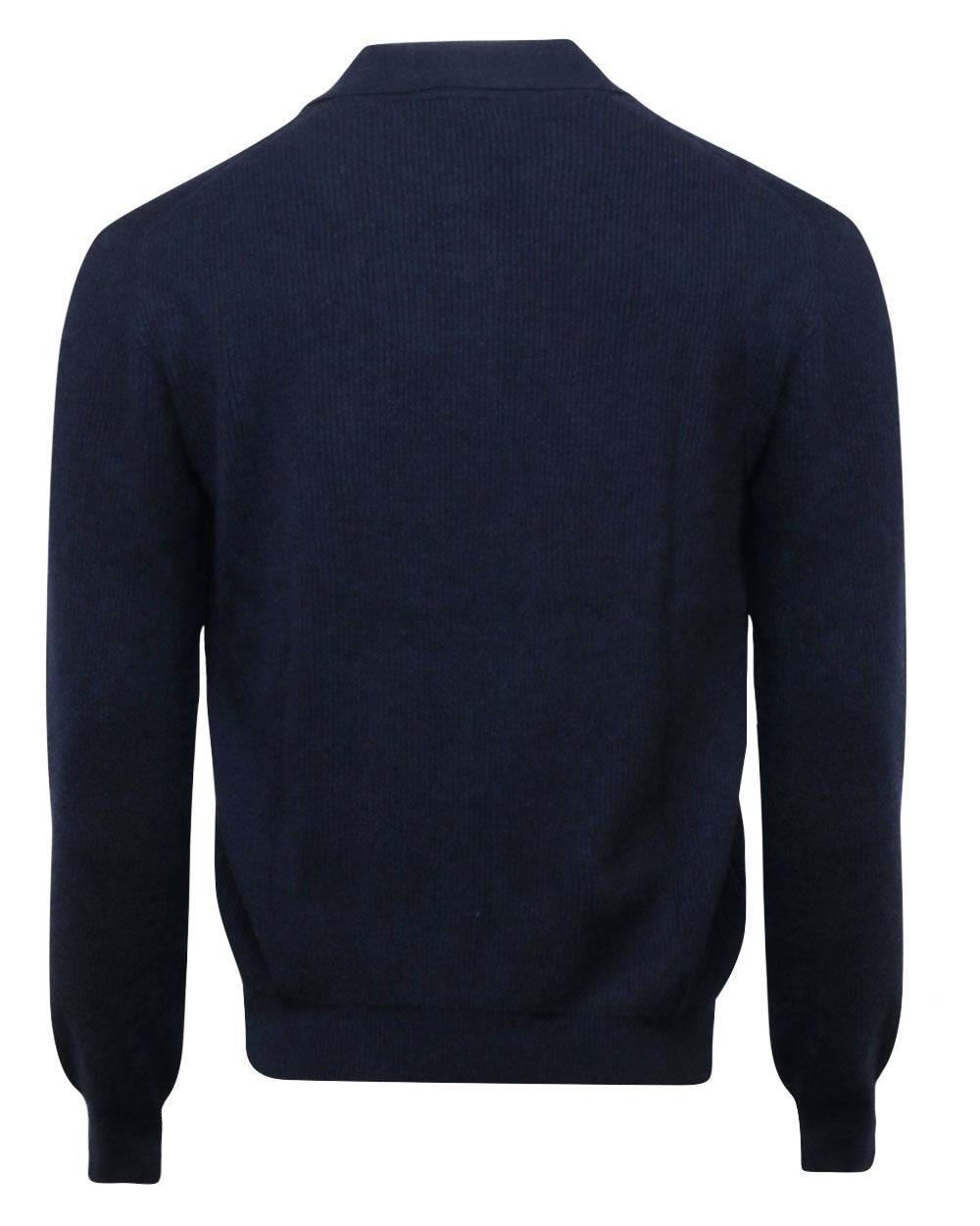 Dark Blue Ribbed Sweater