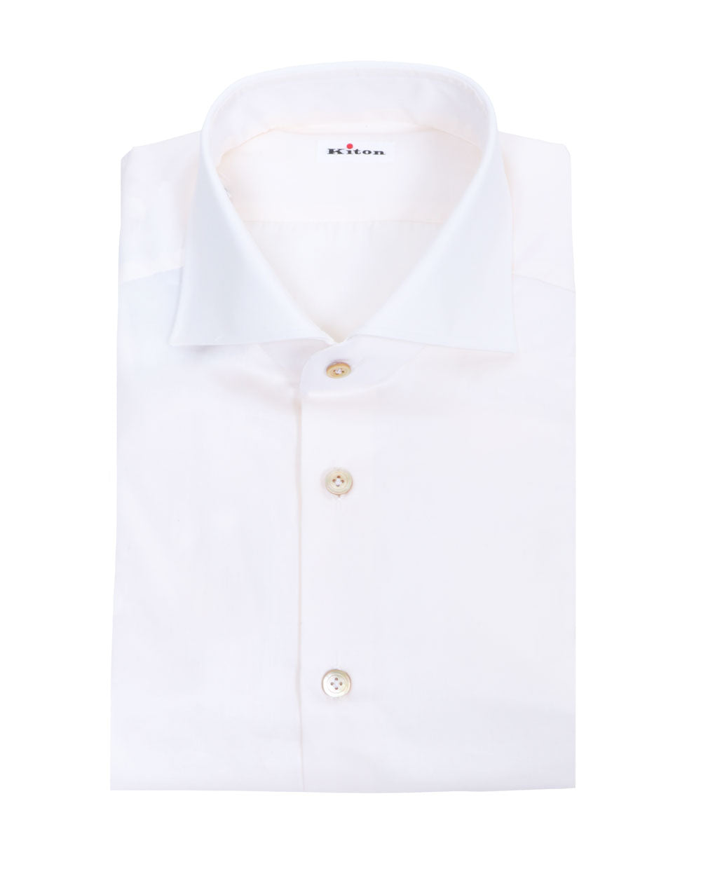 Ecru Solid Dress Shirt