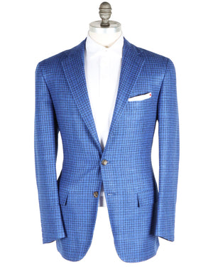 Electric Blue Mini Check Sportcoat