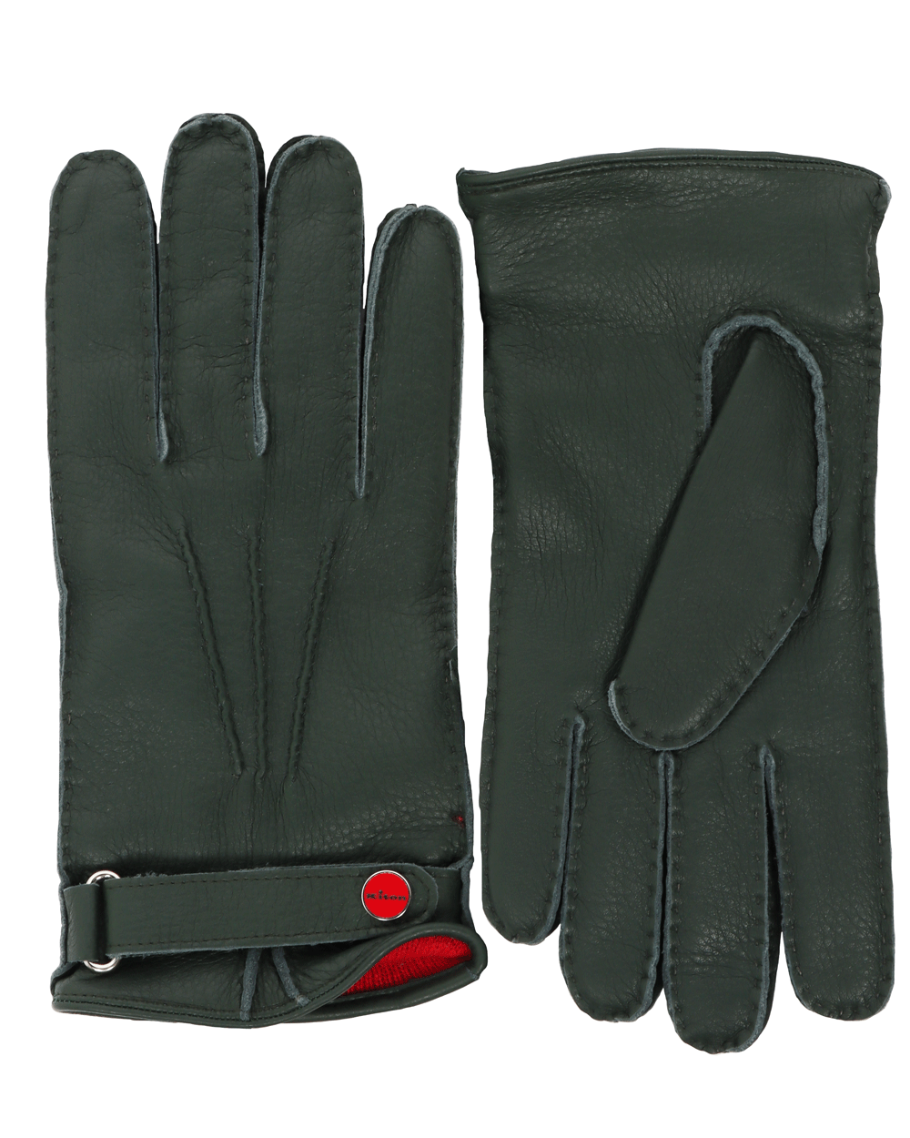 Green Leather Gloves