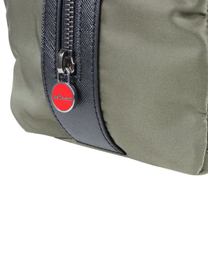 Green Nylon Single Zip Dopp Kit