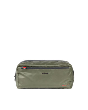 Green Nylon Single Zip Dopp Kit