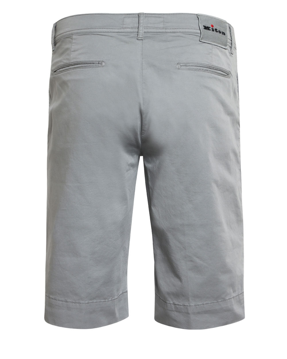 Grey Cotton Blend Bermuda Short