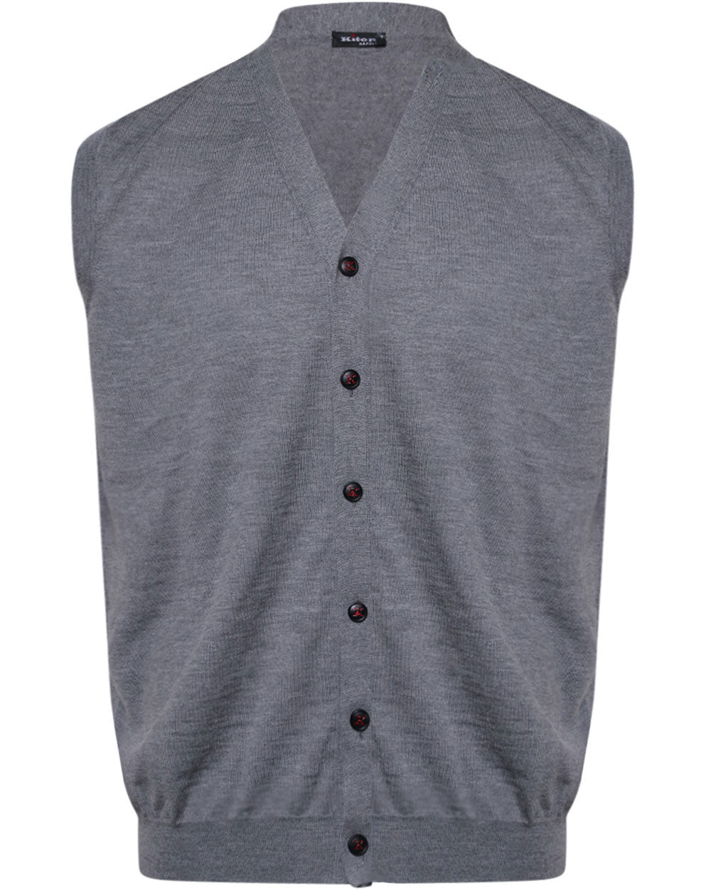 Kiton Grey Full Button Knit Vest – Stanley Korshak