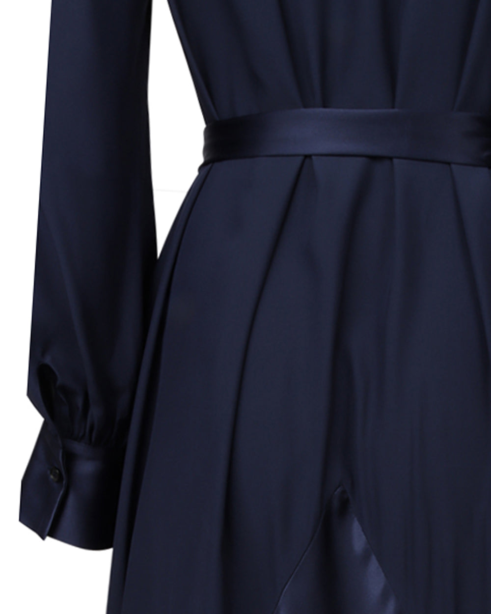 Navy Belted Maxi Dress